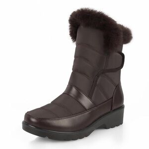 Viapipa Women’s Chocolate Winter Snow Boots (Size 9)